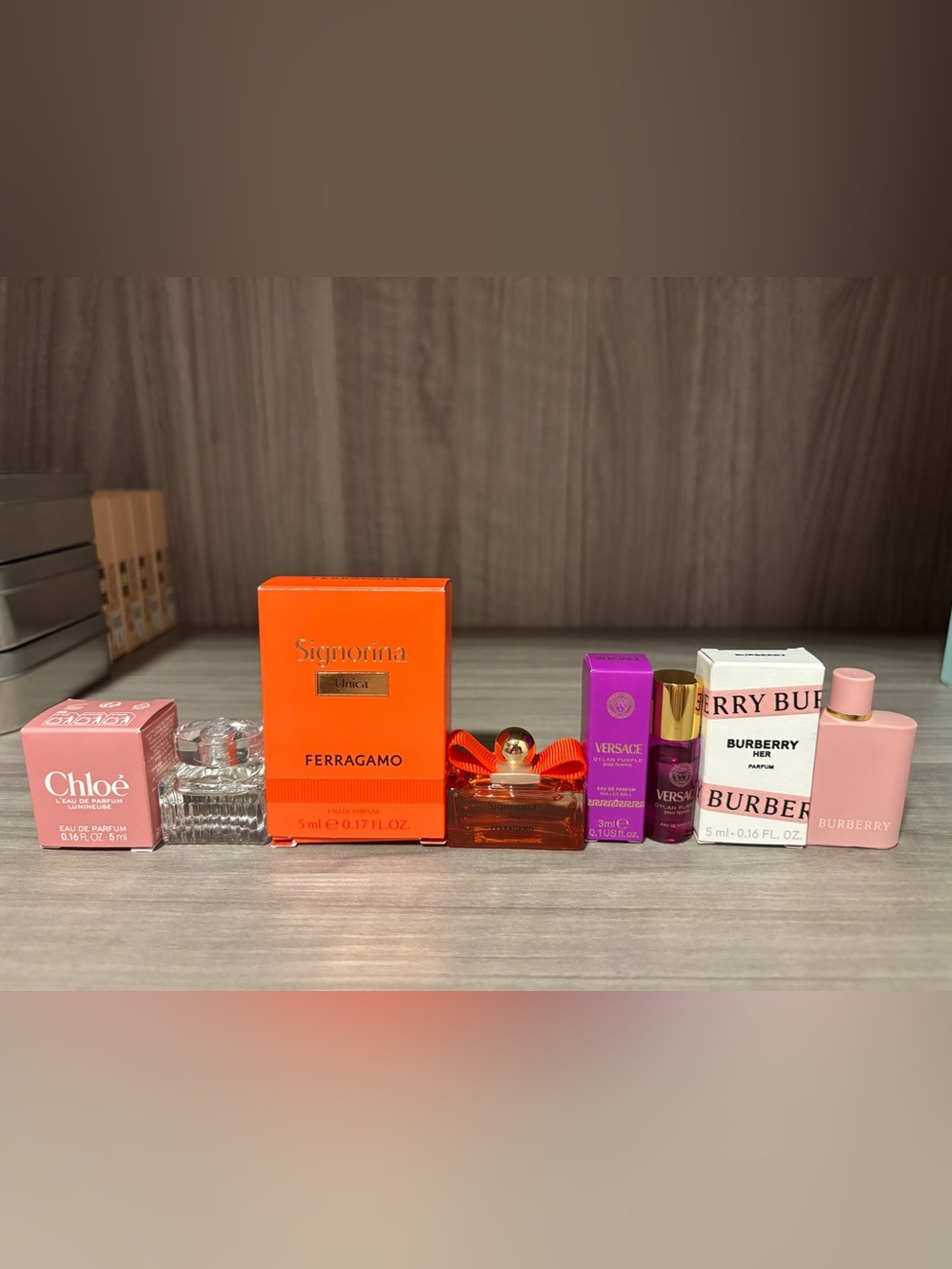 Designer Fragrance Mini Set ✨ Burberry Her • Chloé • Ferragamo • Versace